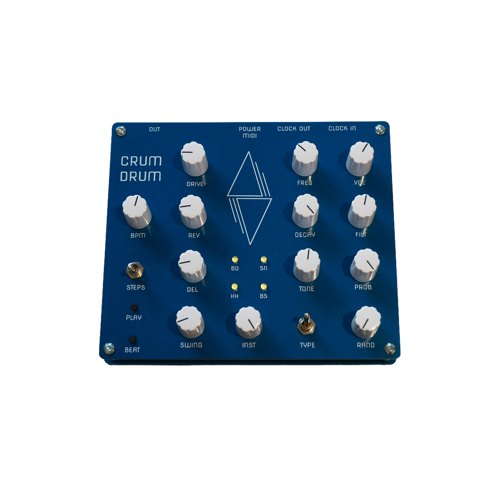 Caja de ritmos generativa de cuatro voces Nyström Crum Drum