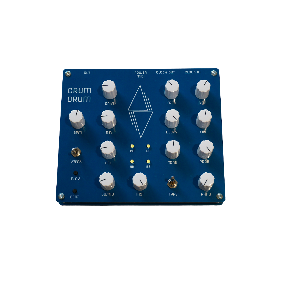 Caja de ritmos generativa de cuatro voces Nyström Crum Drum