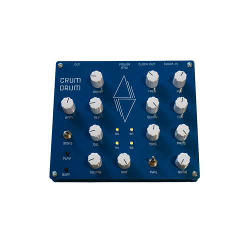 Caja de ritmos generativa de cuatro voces Nyström Crum Drum