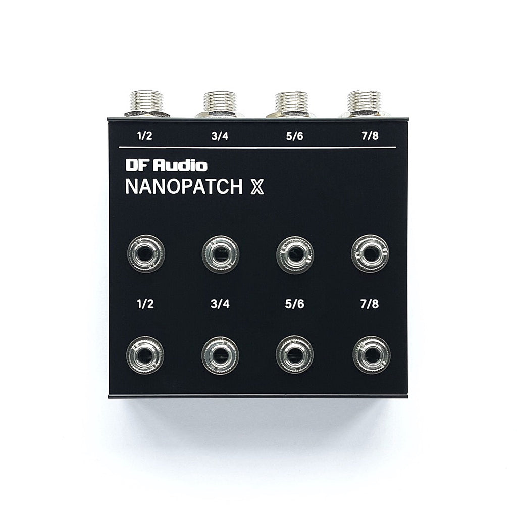 Patchbay compacta DF Audio Nanopatch X para pedales de efectos