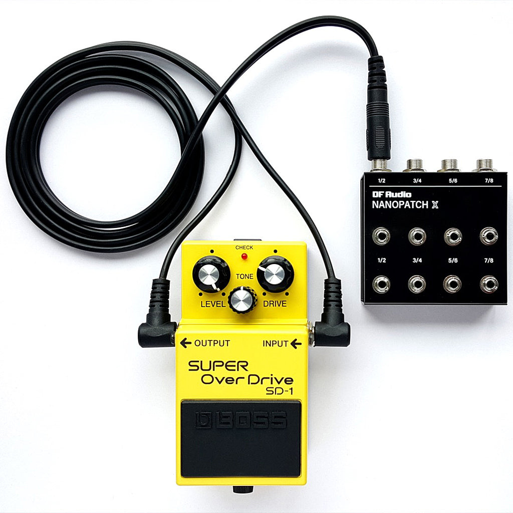 DF Audio Nanopatch X con pedal de efectos