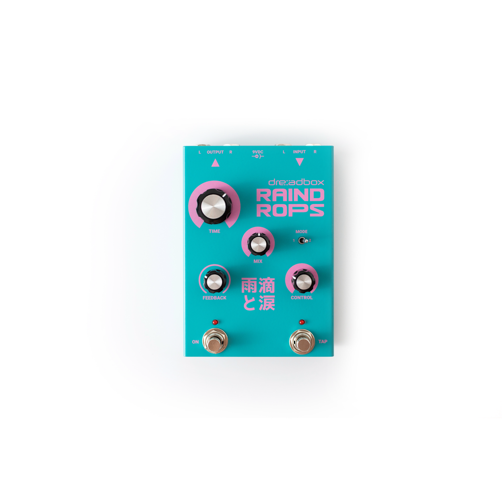 Pedal de delay, pitch shifter y reverb Dreadbox Raindrops