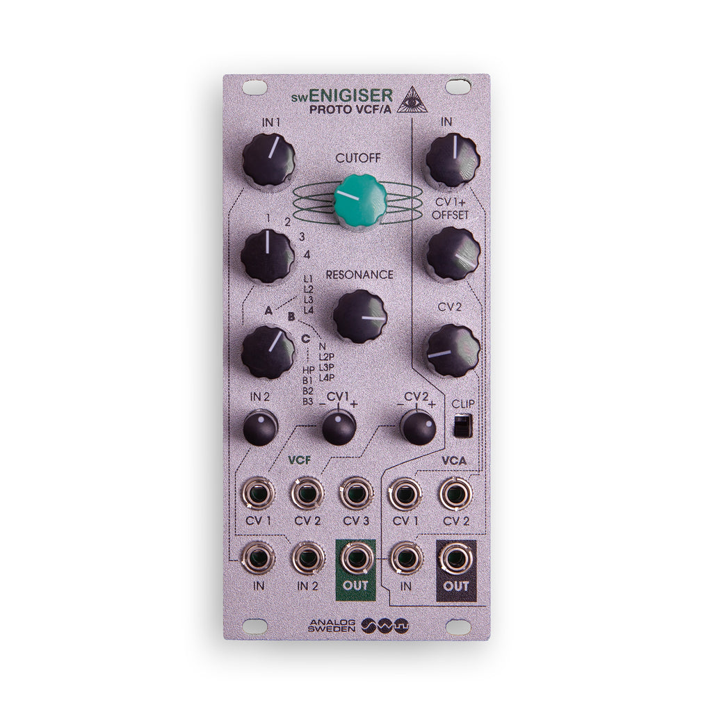 Módulo de filtro Eurorack swEnigiser Proto VCF/A de 12 HP